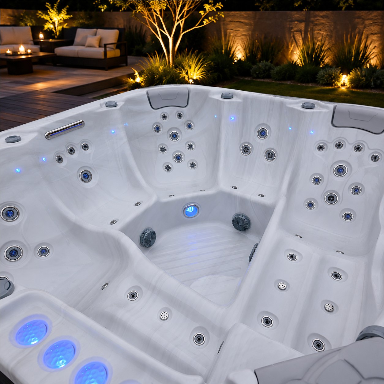 Jacuzzi EM Spa — Dwie leżanki i trzy siedziska